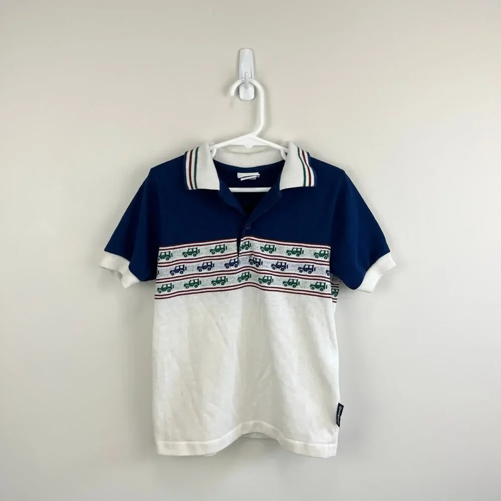 Vintage OshKosh B'gosh Jeep Polo Shirt 7 USA